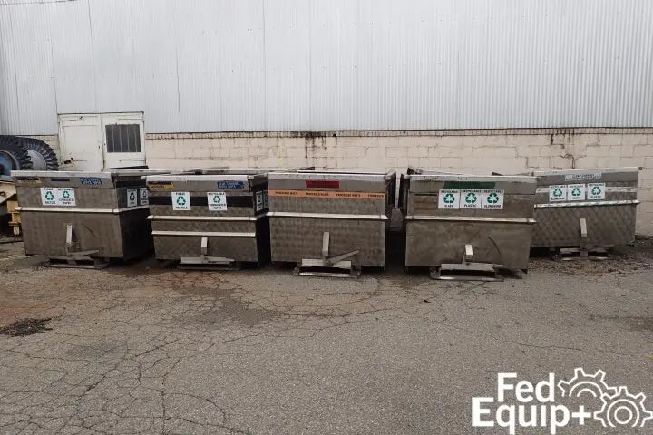 3 Cu Yard Self Dumping Hopper, S/S