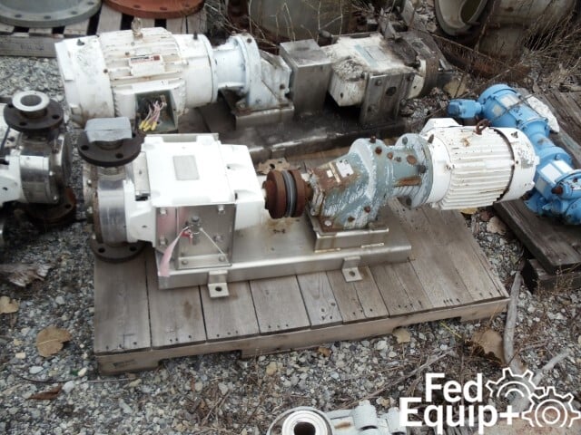 2" ITT/Jabsco Rotary Lobe Pump, S/S, 7.5 HP