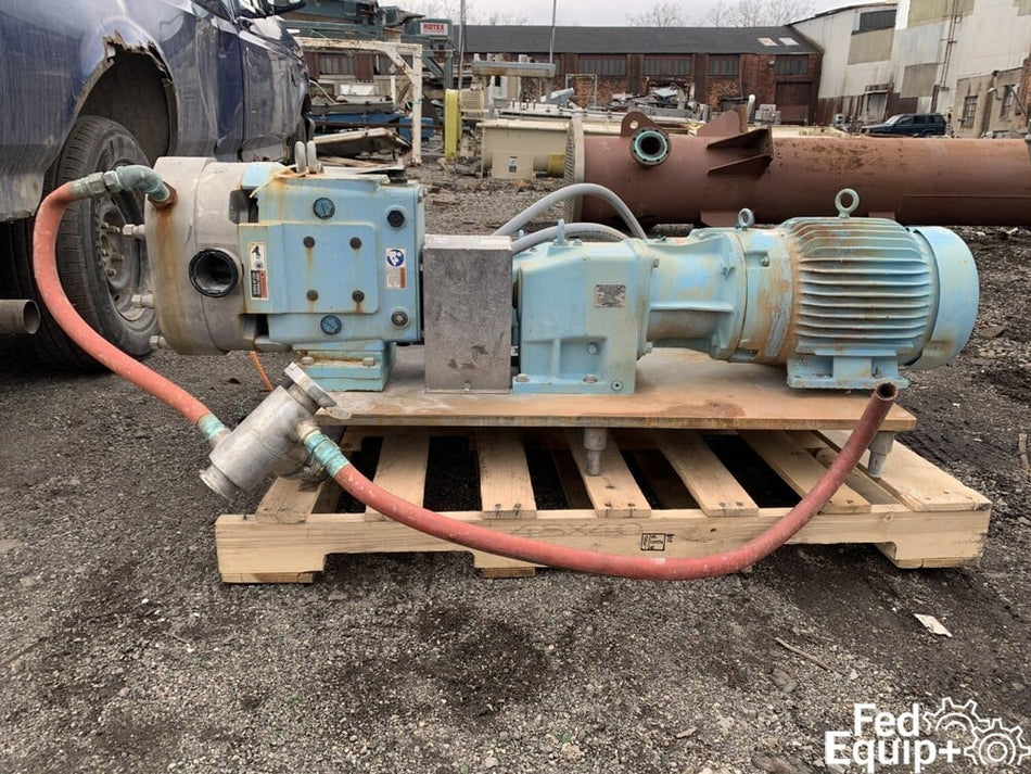 2.5" Waukesha Rotary Lobe Pump, S/S, 7.5 HP