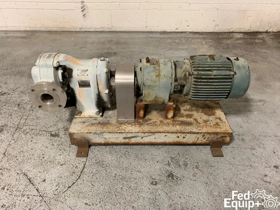 2.5" Waukesha Rotary Lobe Pump, S/S, 7.5 HP