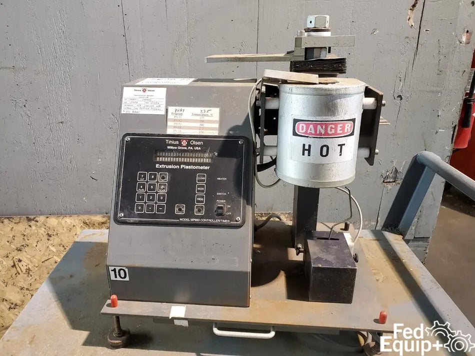 Tinius Olsen Melt Indexer, Model MP393