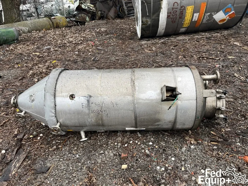 125 Gal CMC Letco Jacketed Receiver Tank, 316L S/S, 50/150#