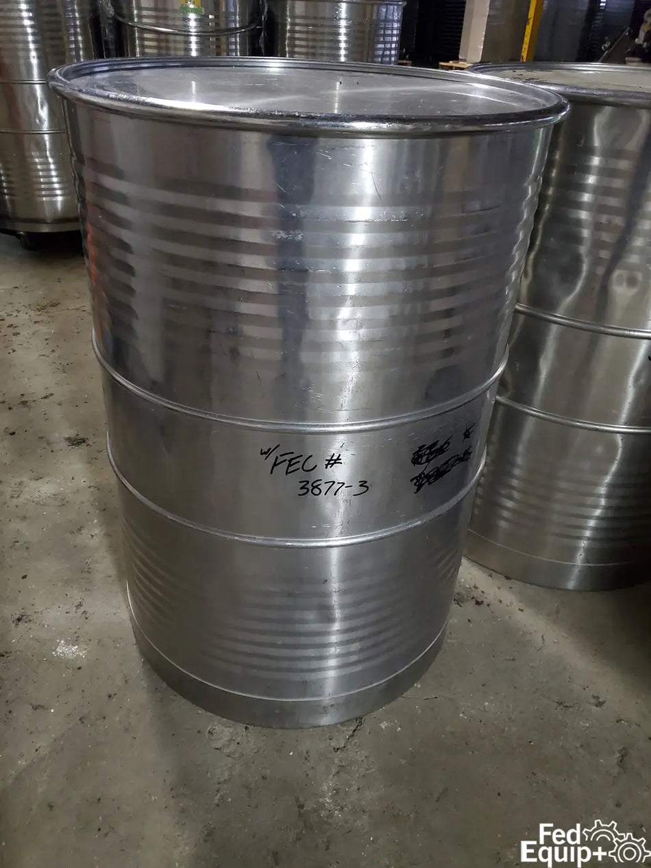 413 Liter (109 Gal) Stainless Steel Drum