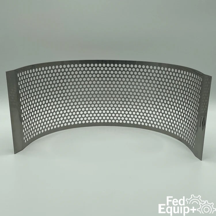 0.250" (3-Mesh) Round Hole Screen for Fitzpatrick D6 Fitzmill