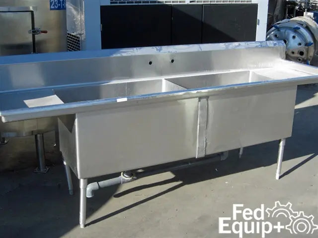 106" Dual Sink Wash Table, S/S