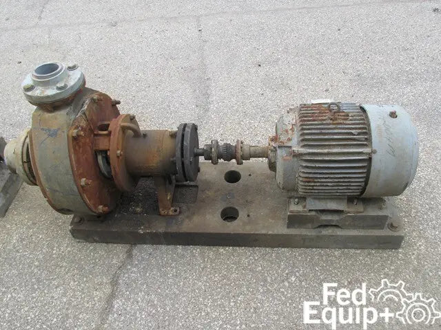 4" x 3" Stan-Cor Centrifugal Pump, Type A40, KYNAR, 15 HP