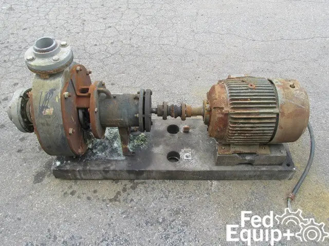 4" x 3" Stan-Cor Centrifugal Pump, Type A40, KYNAR, 15 HP