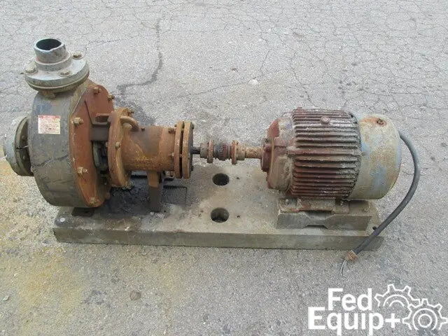 4" x 3" Stan-Cor Centrifugal Pump, Type A40, KYNAR, 15 HP