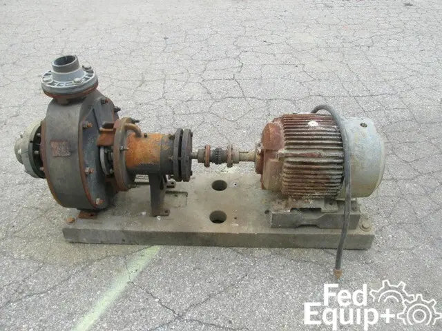 4" x 3" Stan-Cor Centrifugal Pump, Type A40, KYNAR, 15 HP