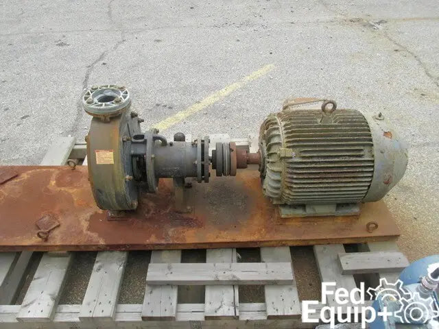 4" x 3" Stan-Cor Centrifugal Pump, Type A40, KYNAR, 15 HP